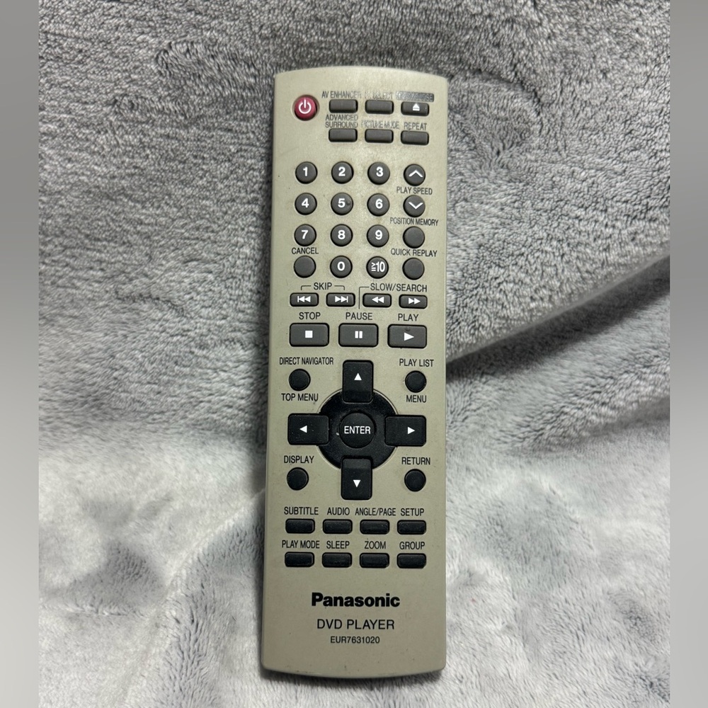 ⭐ Genuine Panasonic EUR7631020 Remote for DVD-S24 DVD-S27 DVD-S27K DVD-S27P ⭐